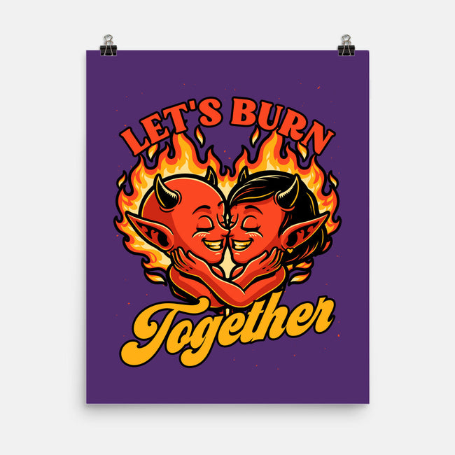 Valentines Burn Together-None-Matte-Poster-Studio Mootant