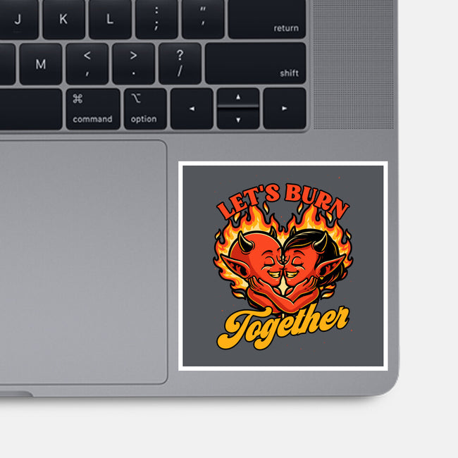 Valentines Burn Together-None-Glossy-Sticker-Studio Mootant