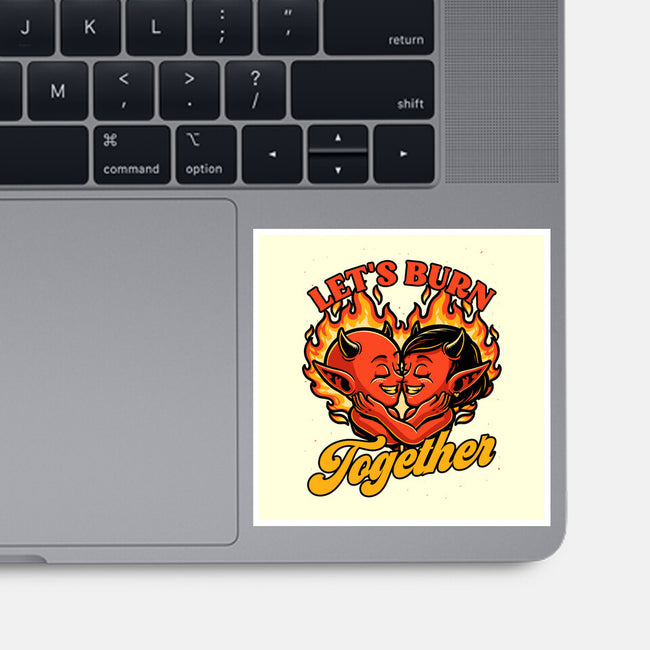 Valentines Burn Together-None-Glossy-Sticker-Studio Mootant