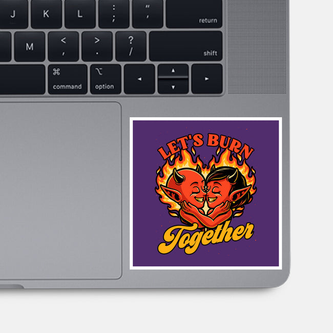 Valentines Burn Together-None-Glossy-Sticker-Studio Mootant