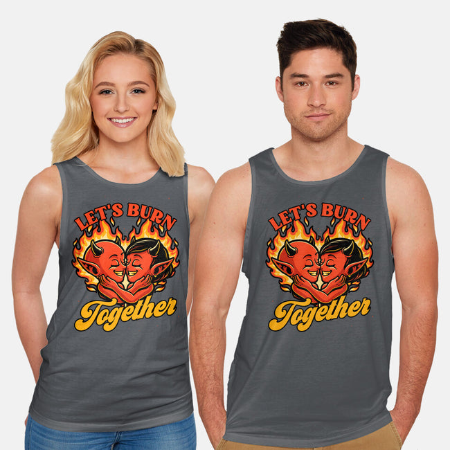 Valentines Burn Together-Unisex-Basic-Tank-Studio Mootant