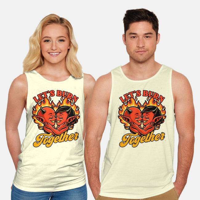 Valentines Burn Together-Unisex-Basic-Tank-Studio Mootant