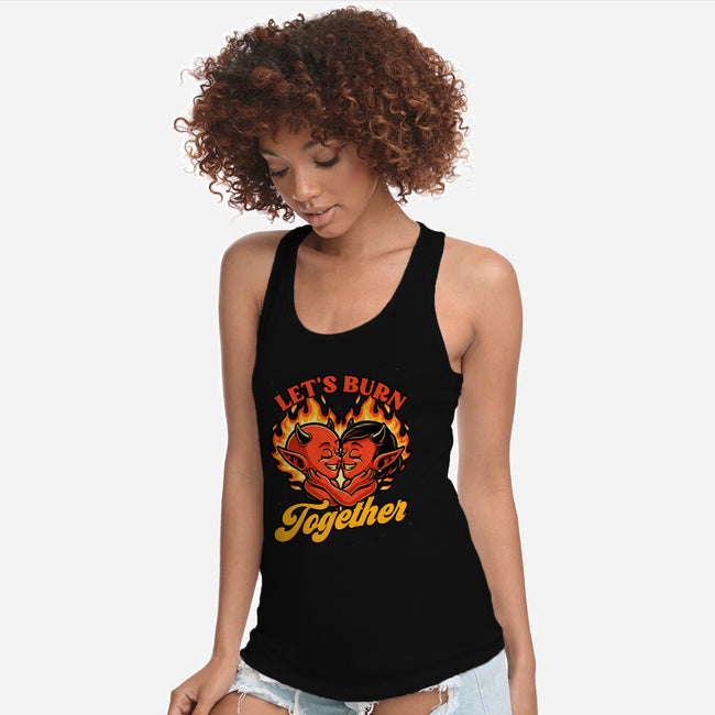 Valentines Burn Together-Womens-Racerback-Tank-Studio Mootant