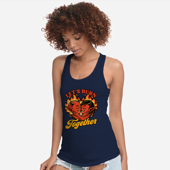 Valentines Burn Together-Womens-Racerback-Tank-Studio Mootant