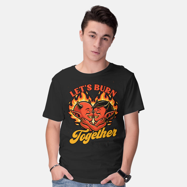 Valentines Burn Together-Mens-Basic-Tee-Studio Mootant