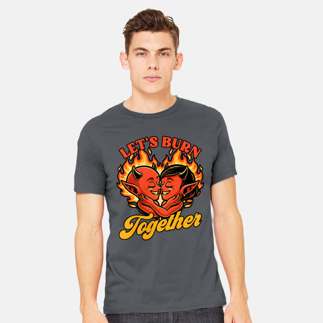 Valentines Burn Together-Mens-Heavyweight-Tee-Studio Mootant