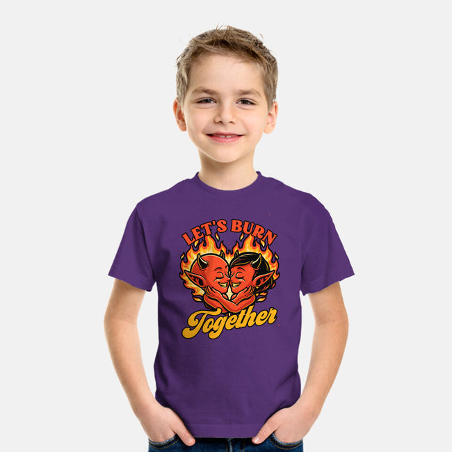 Valentines Burn Together-Youth-Basic-Tee-Studio Mootant