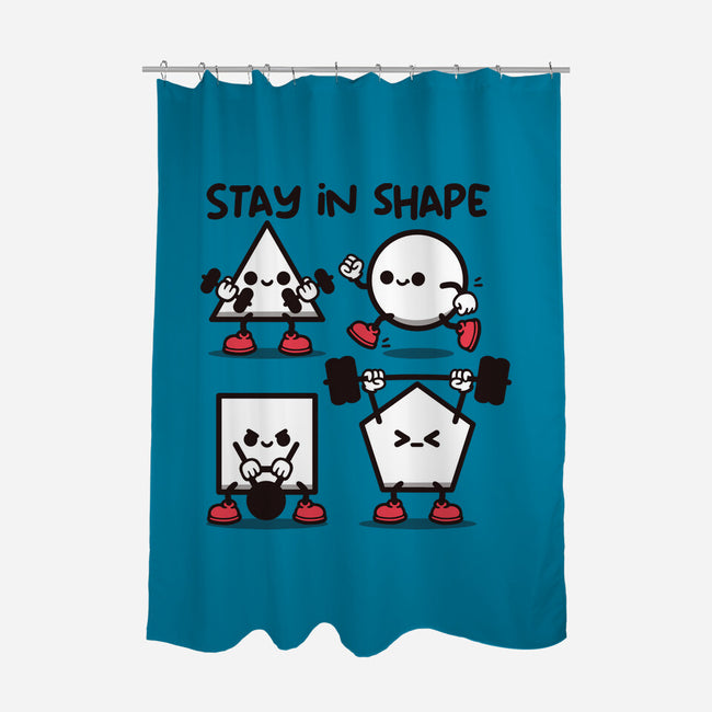 Stay In Shape Geometry-None-Polyester-Shower Curtain-NemiMakeit