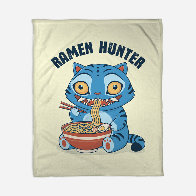 Ramen Hunter-None-Fleece-Blanket-GODZILLARGE