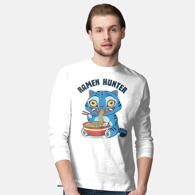 Ramen Hunter-Mens-Long Sleeved-Tee-GODZILLARGE