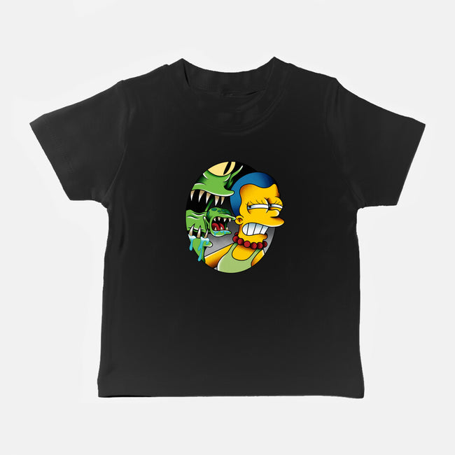 Bad Breath-Baby-Basic-Tee-Gooney Toons