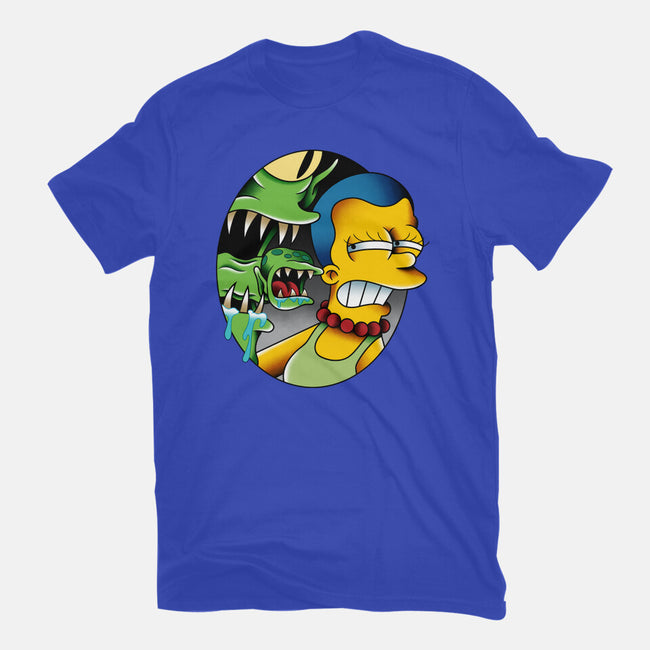 Bad Breath-Womens-Basic-Tee-Gooney Toons