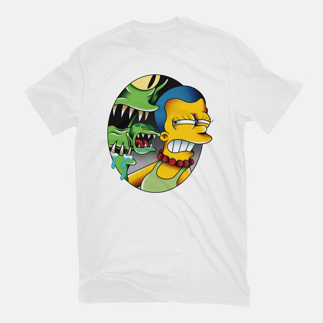 Bad Breath-Womens-Basic-Tee-Gooney Toons
