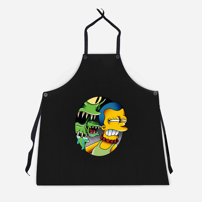 Bad Breath-Unisex-Kitchen-Apron-Gooney Toons