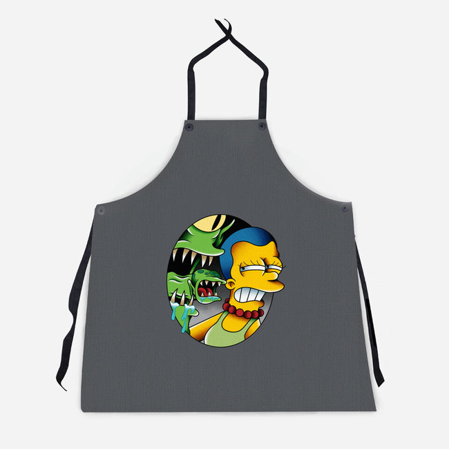 Bad Breath-Unisex-Kitchen-Apron-Gooney Toons