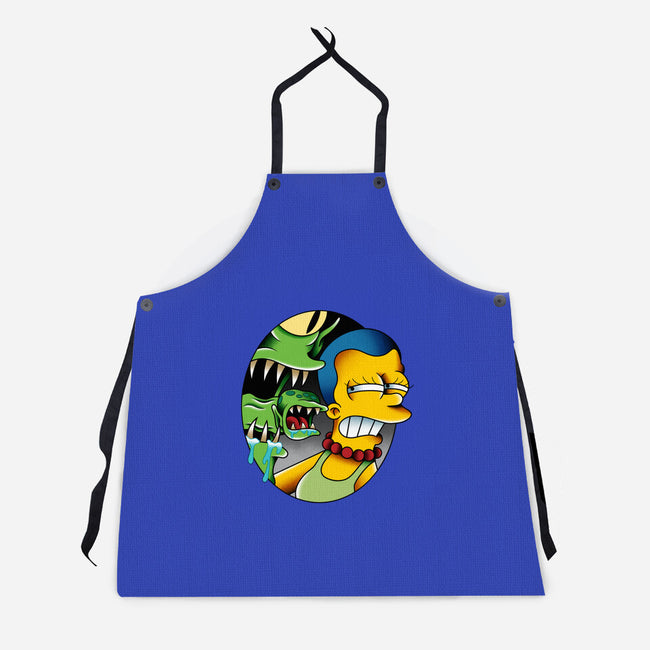 Bad Breath-Unisex-Kitchen-Apron-Gooney Toons