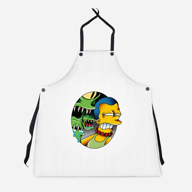 Bad Breath-Unisex-Kitchen-Apron-Gooney Toons