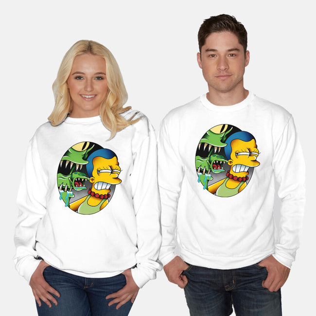 Bad Breath-Unisex-Crew Neck-Sweatshirt-Gooney Toons