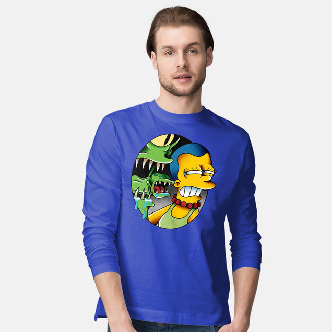 Bad Breath-Mens-Long Sleeved-Tee-Gooney Toons
