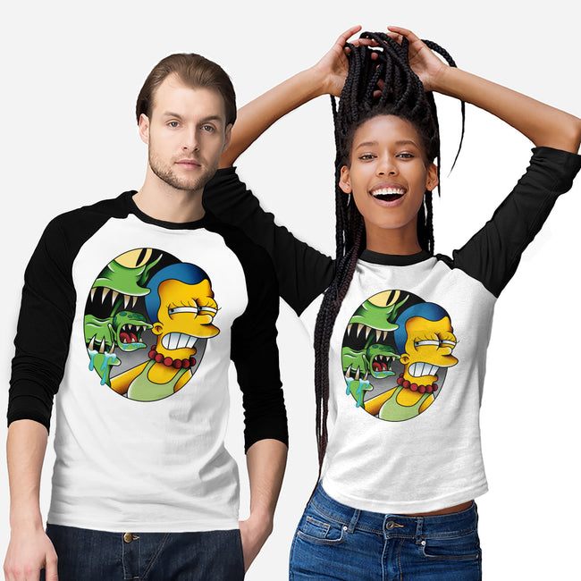 Bad Breath-Unisex-Baseball-Tee-Gooney Toons