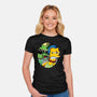Bad Breath-Womens-Fitted-Tee-Gooney Toons