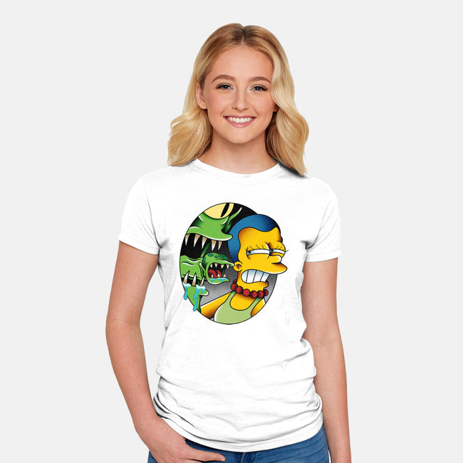 Bad Breath-Womens-Fitted-Tee-Gooney Toons