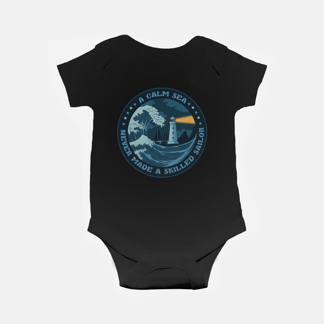 Calm Sea-Baby-Basic-Onesie-tobefonseca