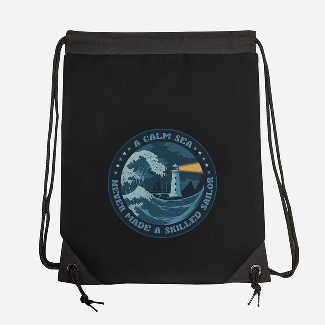 Calm Sea-None-Drawstring-Bag-tobefonseca