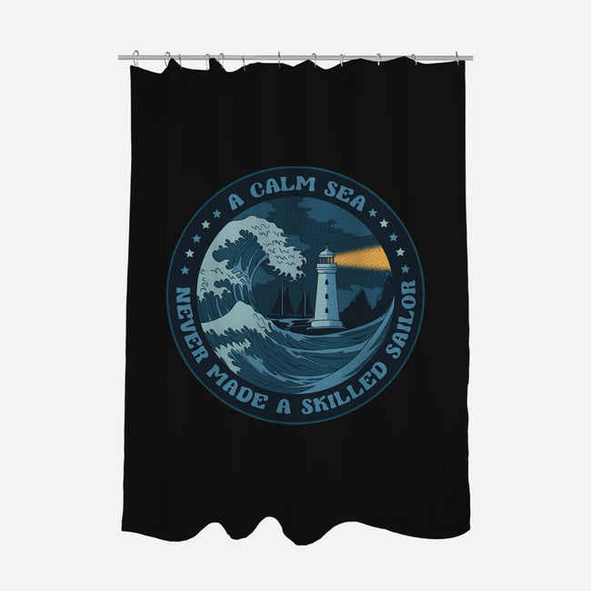 Calm Sea-None-Polyester-Shower Curtain-tobefonseca