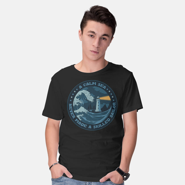 Calm Sea-Mens-Basic-Tee-tobefonseca