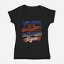 I Am Under No Obligation-Womens-V-Neck-Tee-tobefonseca