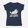 I Am Gonna Seal With It-Womens-V-Neck-Tee-tobefonseca