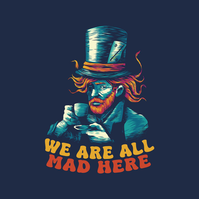 We Are All Mad Here Van Gogh-Womens-Basic-Tee-tobefonseca