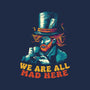 We Are All Mad Here Van Gogh-Womens-Basic-Tee-tobefonseca