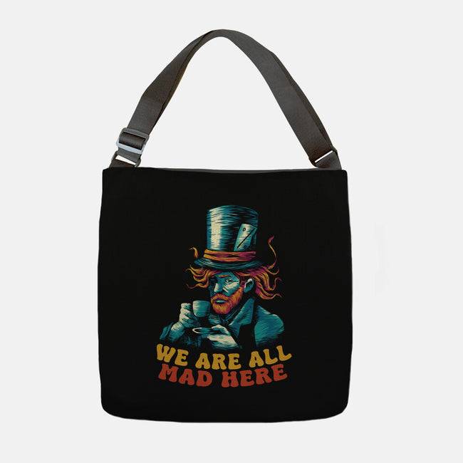We Are All Mad Here Van Gogh-None-Adjustable Tote-Bag-tobefonseca
