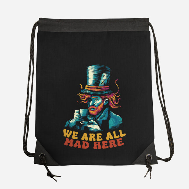 We Are All Mad Here Van Gogh-None-Drawstring-Bag-tobefonseca