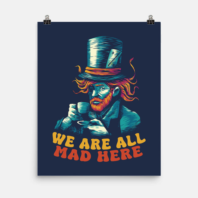 We Are All Mad Here Van Gogh-None-Matte-Poster-tobefonseca
