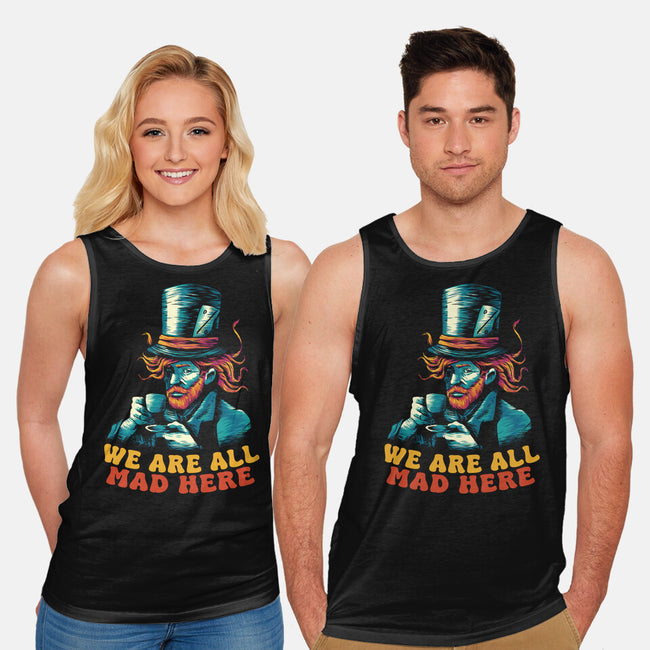 We Are All Mad Here Van Gogh-Unisex-Basic-Tank-tobefonseca