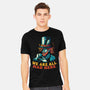 We Are All Mad Here Van Gogh-Mens-Heavyweight-Tee-tobefonseca