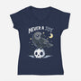 Never A Joy-Womens-V-Neck-Tee-Vallina84
