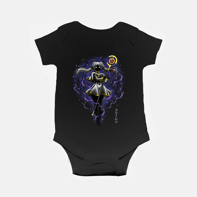 The Eternal Mage Shadow Line-Art-Baby-Basic-Onesie-Astrobot Invention