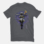 The Eternal Mage Shadow Line-Art-Womens-Fitted-Tee-Astrobot Invention