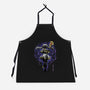 The Eternal Mage Shadow Line-Art-Unisex-Kitchen-Apron-Astrobot Invention