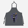 The Eternal Mage Shadow Line-Art-Unisex-Kitchen-Apron-Astrobot Invention