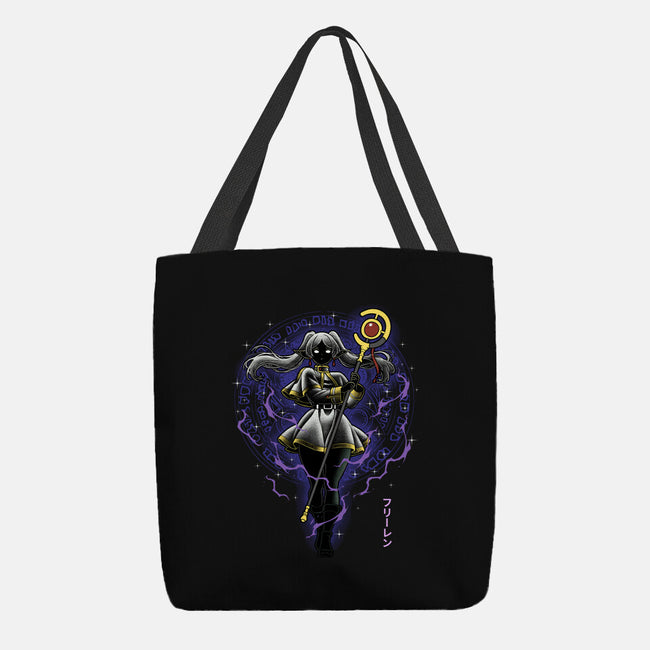 The Eternal Mage Shadow Line-Art-None-Basic Tote-Bag-Astrobot Invention