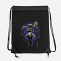 The Eternal Mage Shadow Line-Art-None-Drawstring-Bag-Astrobot Invention