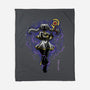 The Eternal Mage Shadow Line-Art-None-Fleece-Blanket-Astrobot Invention
