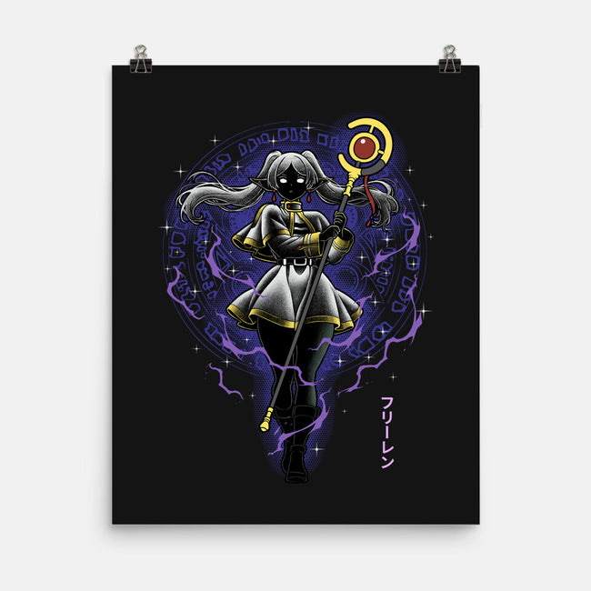 The Eternal Mage Shadow Line-Art-None-Matte-Poster-Astrobot Invention