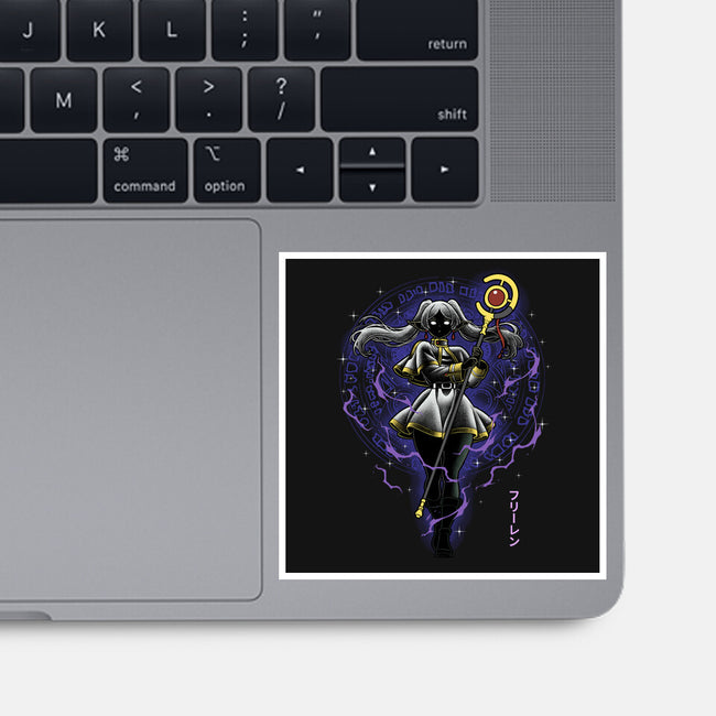 The Eternal Mage Shadow Line-Art-None-Glossy-Sticker-Astrobot Invention