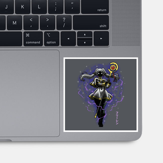 The Eternal Mage Shadow Line-Art-None-Glossy-Sticker-Astrobot Invention